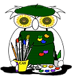 Owl with brushes