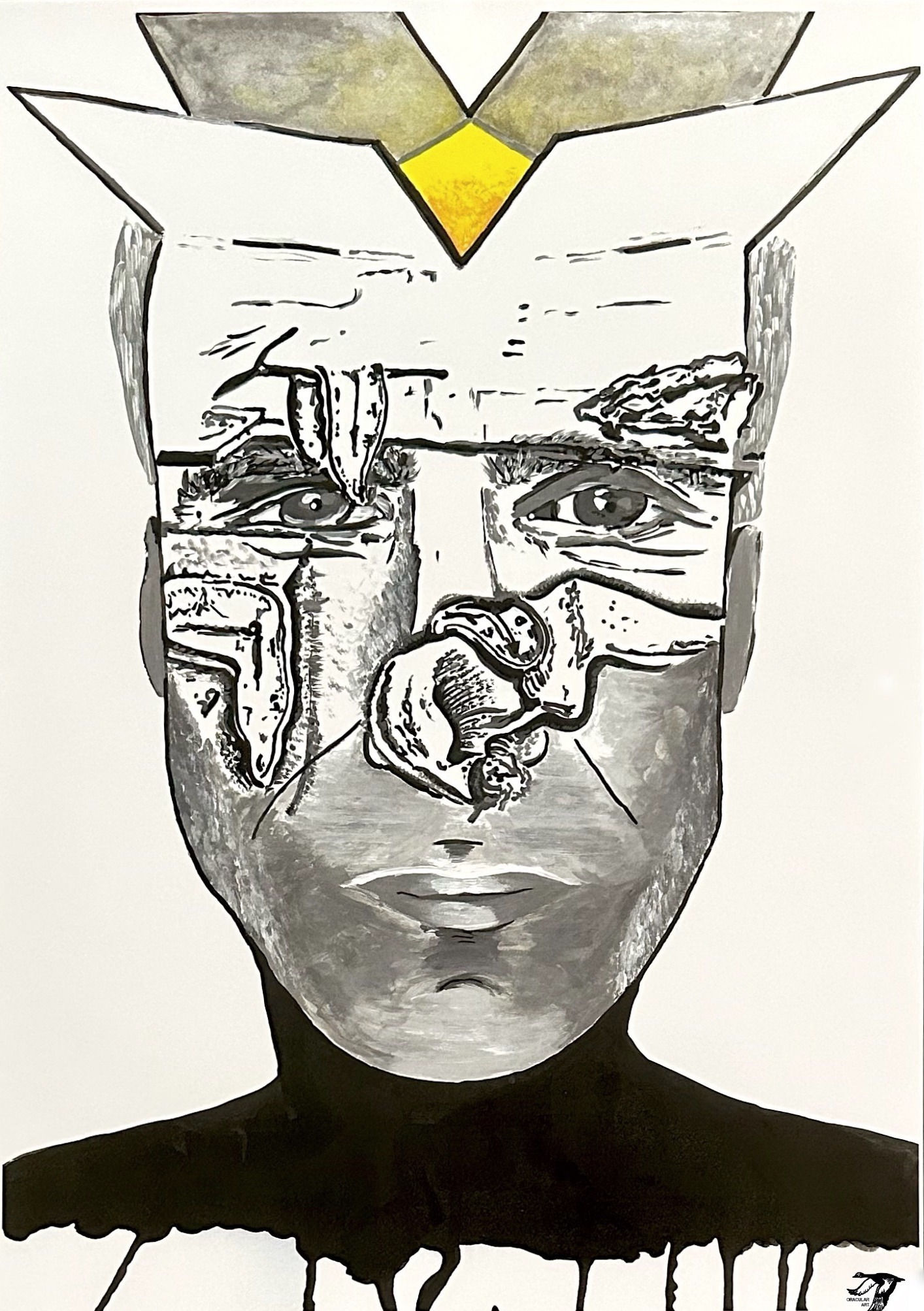 ORACULAR ART®, Stop Selfie: He Dali With Persistence (2020)