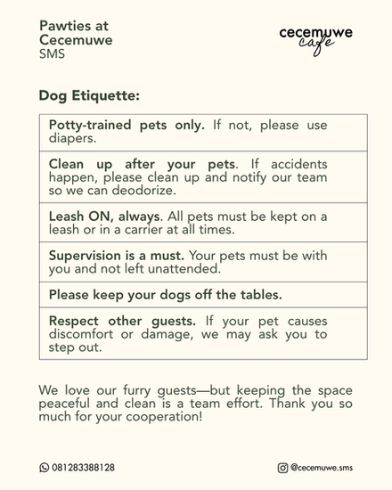 Dog Etiquette - Cecemuwe SMS