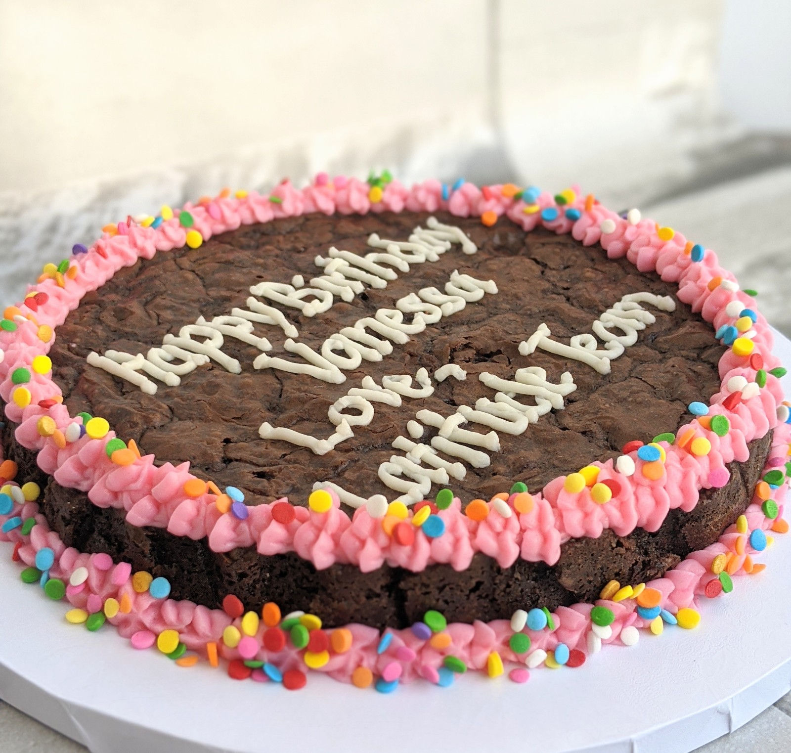 Chocolate Chip Brownie Cake