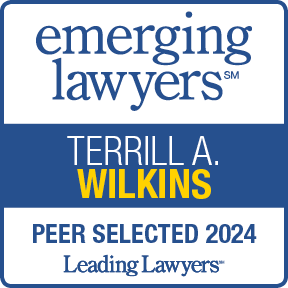 Terrill A. Wilkins - Emerging Lawyers Peer Selected 2024 Badge