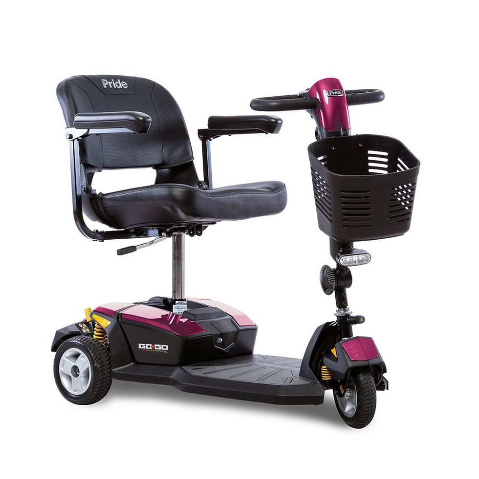 Thumbnail: Pride Mobility Go-Go LX w/ CTS Suspension 3-Wheel FDA Class II Medical Device*