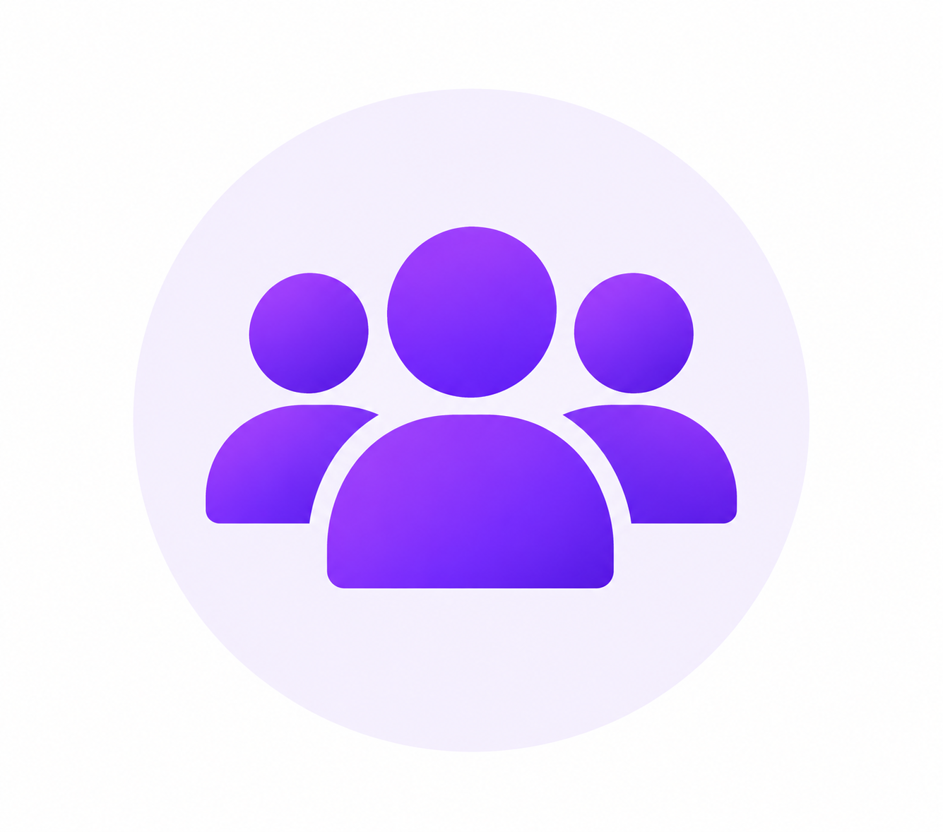 Group of people icon representing users and organizations