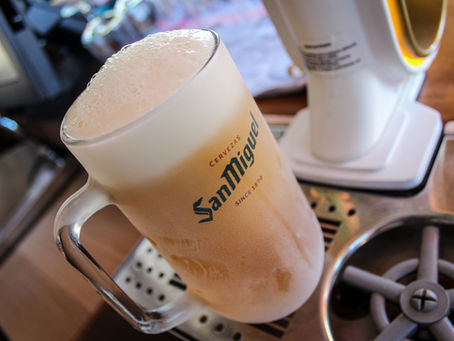 San Miguel in einem eiskalten Glas