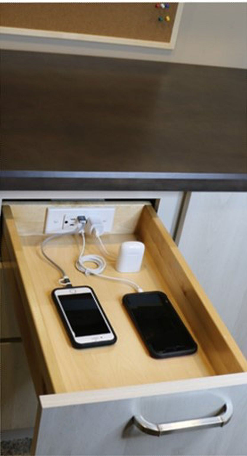 Thumbnail: Combo USB-A & USB-C Low Profile Drawer Outlet