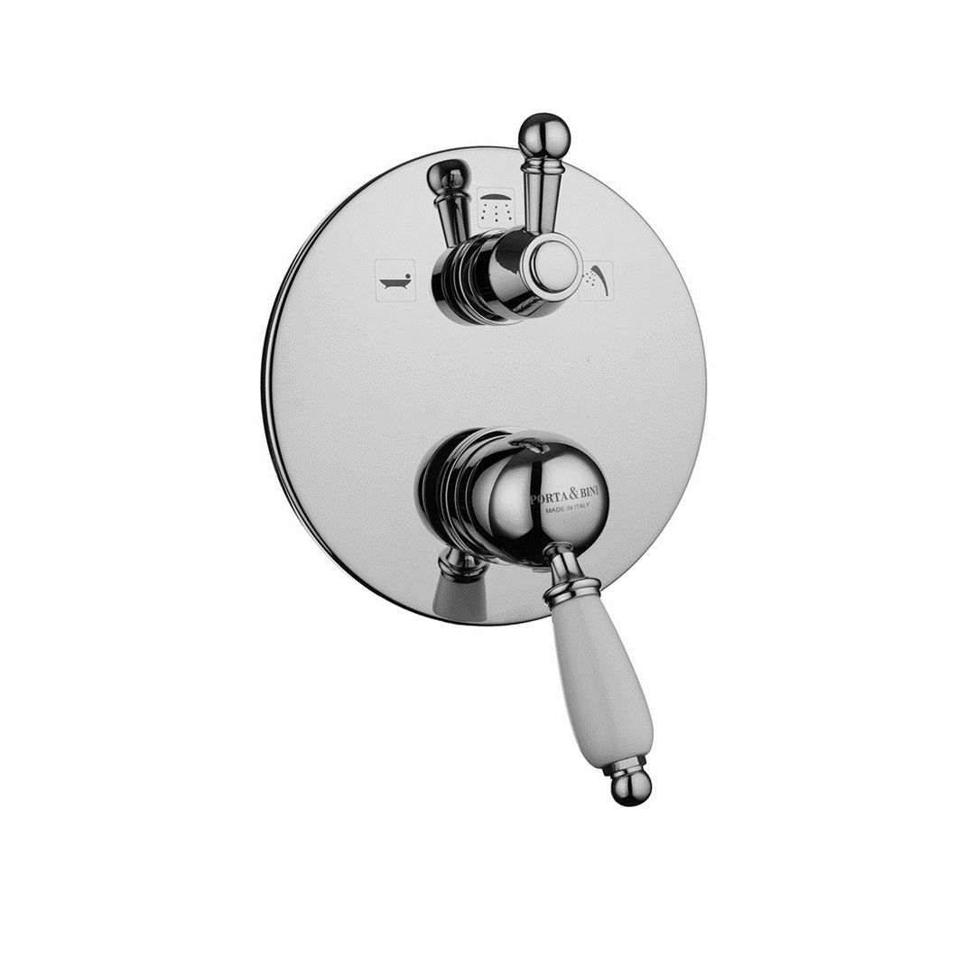 Monocomando doccia incasso con deviatore tre uscite