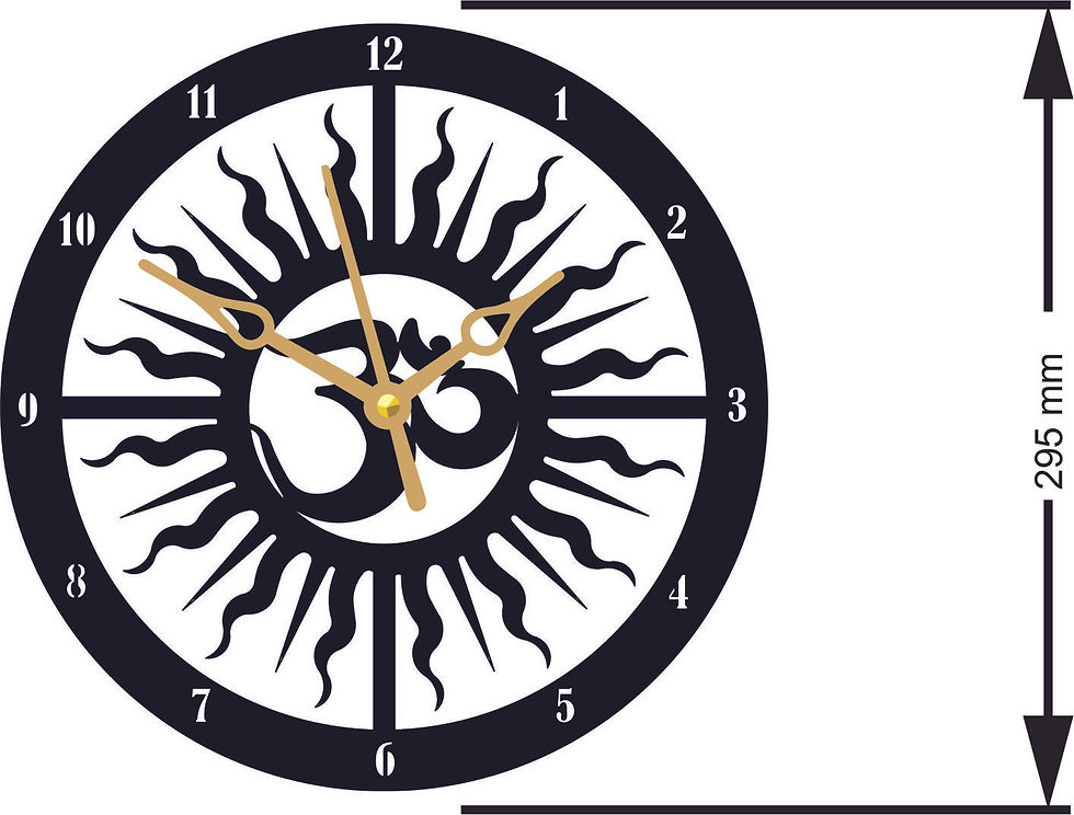 CNC Design Metal Wall clock | Home Decor |SUNB