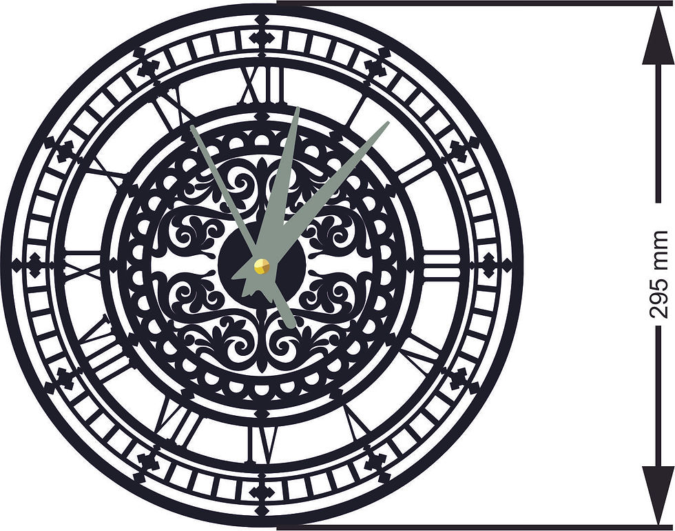 CNC Design Metal Wall clock | Home Decor |ISLM2