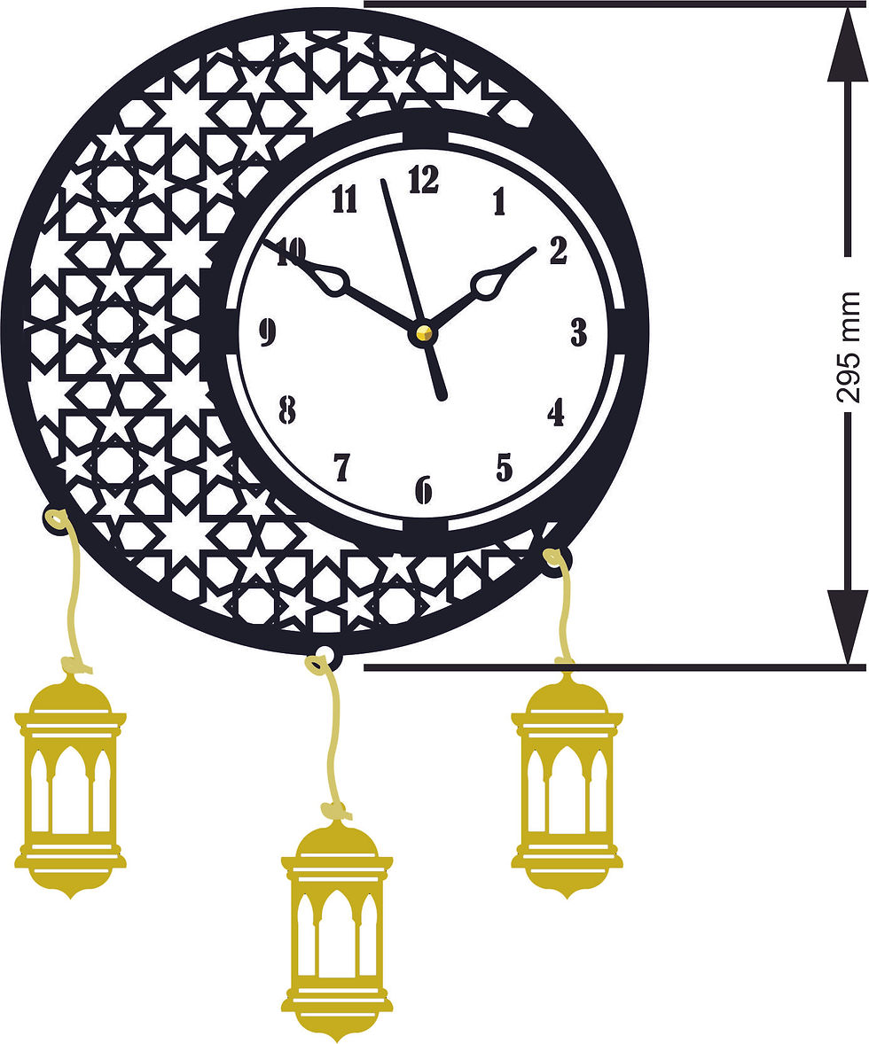 CNC Design Metal Wall clock | Home Decor |ISLM3