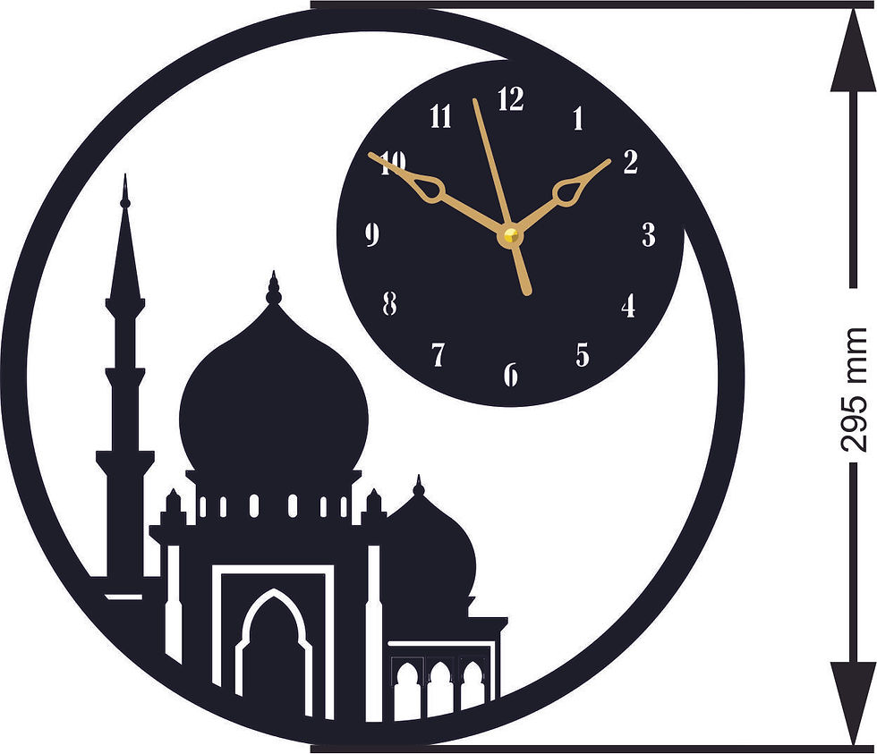 CNC Design Metal Wall clock | Home Decor |ISLM1