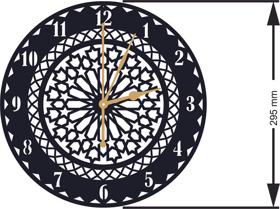 CNC Design Metal Wall clock | Home Decor |ISLM5