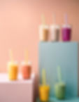 smoothies lining up ordinarily . Simple, pastel color background 01-05-2025 at 22-17-03.jp