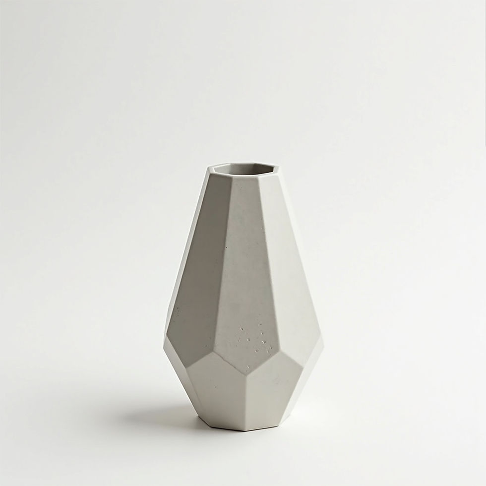 Geometrik Beton Vazo