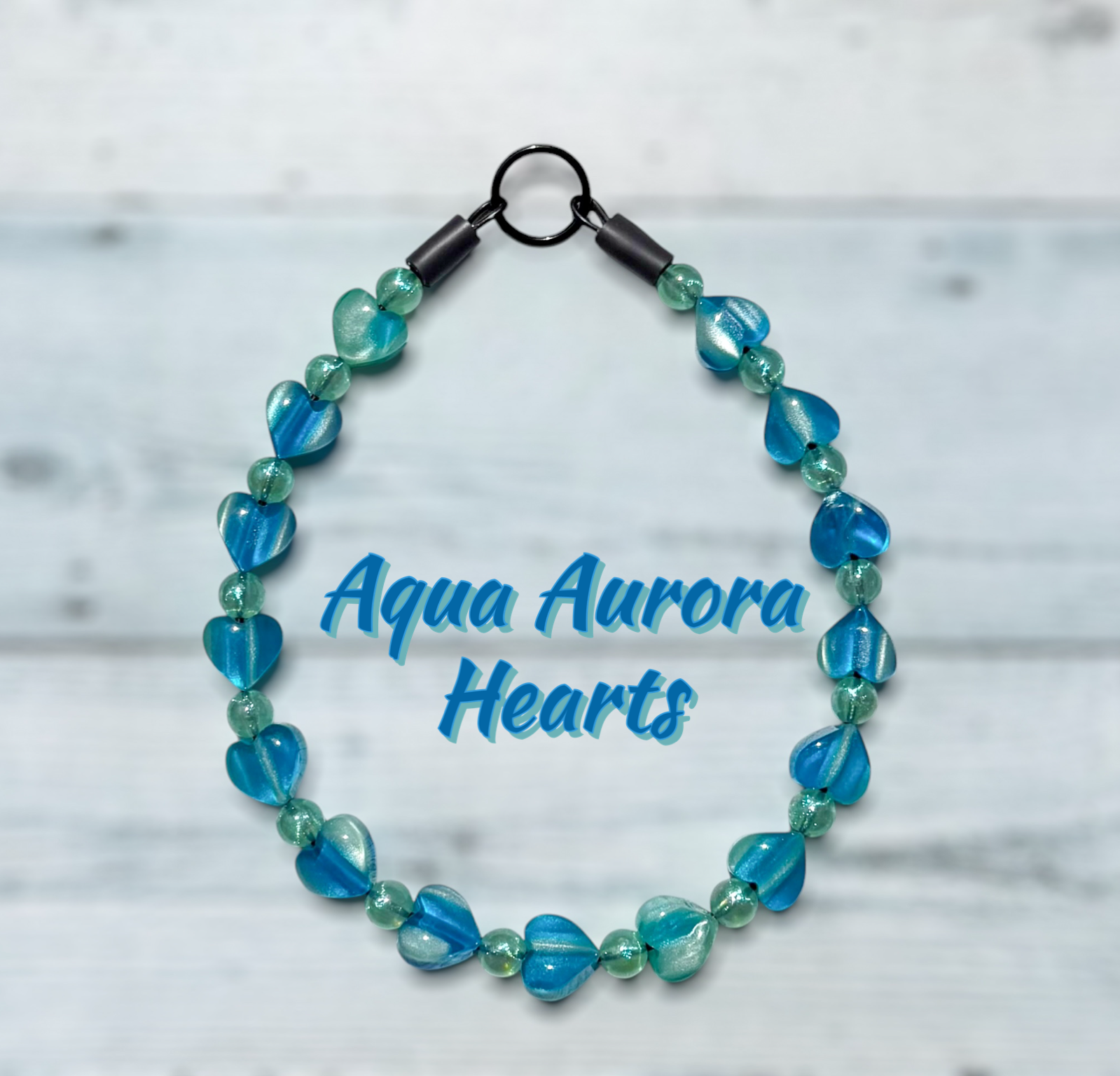 Aqua Aurora Hearts