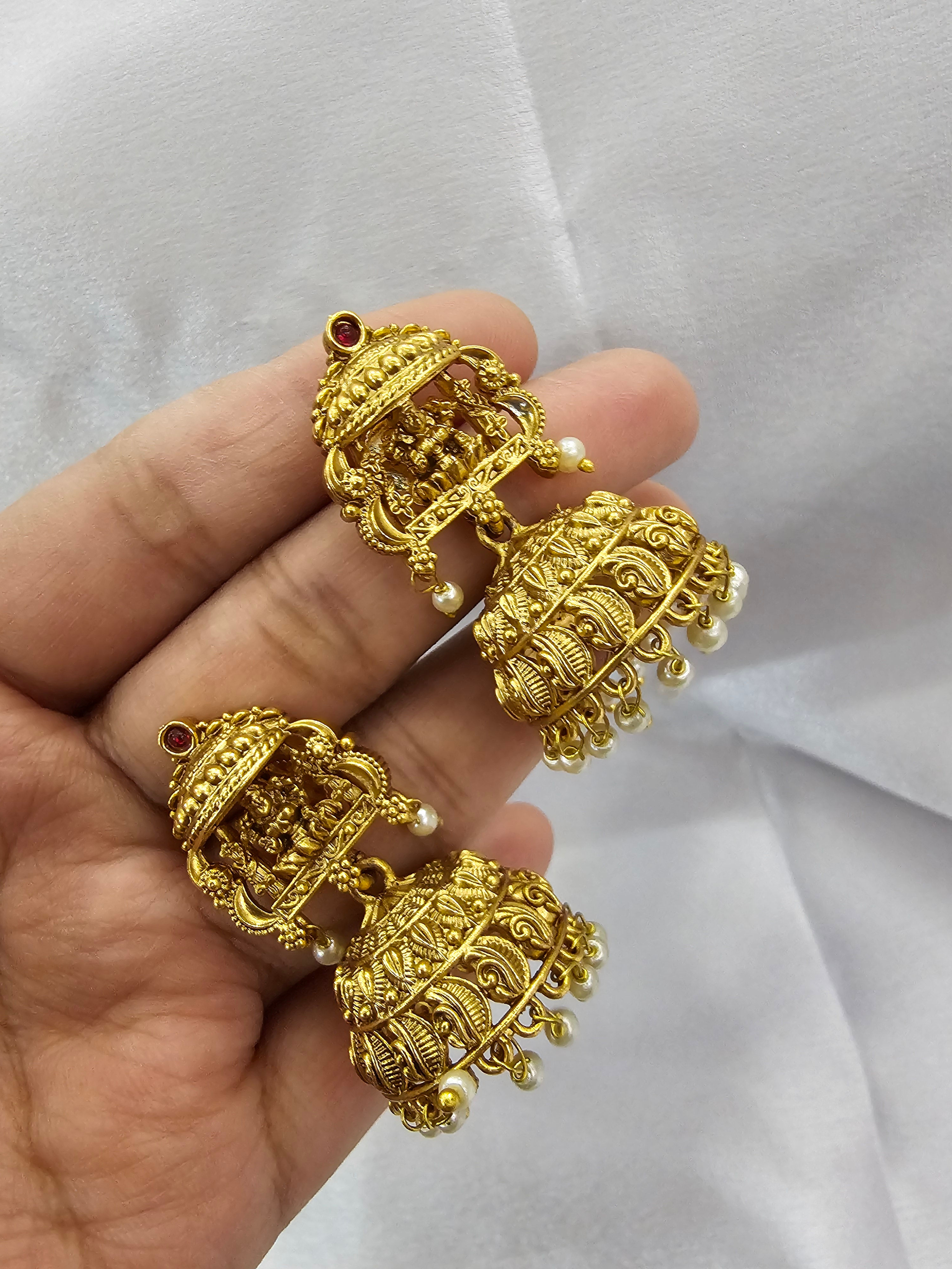Temple jewellery jhumkas (01,02,03,04,05,06)
