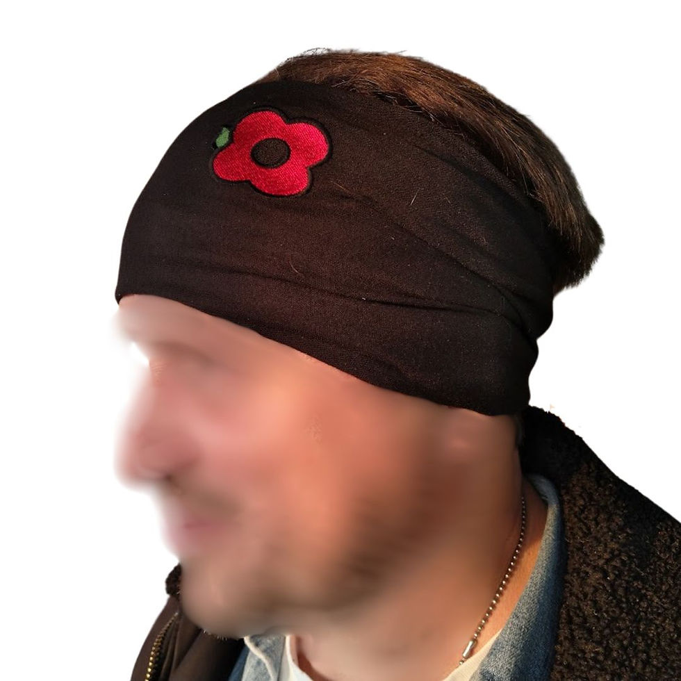 Miniatura: Univerzální šátek - nákrčník s vlčím mákem