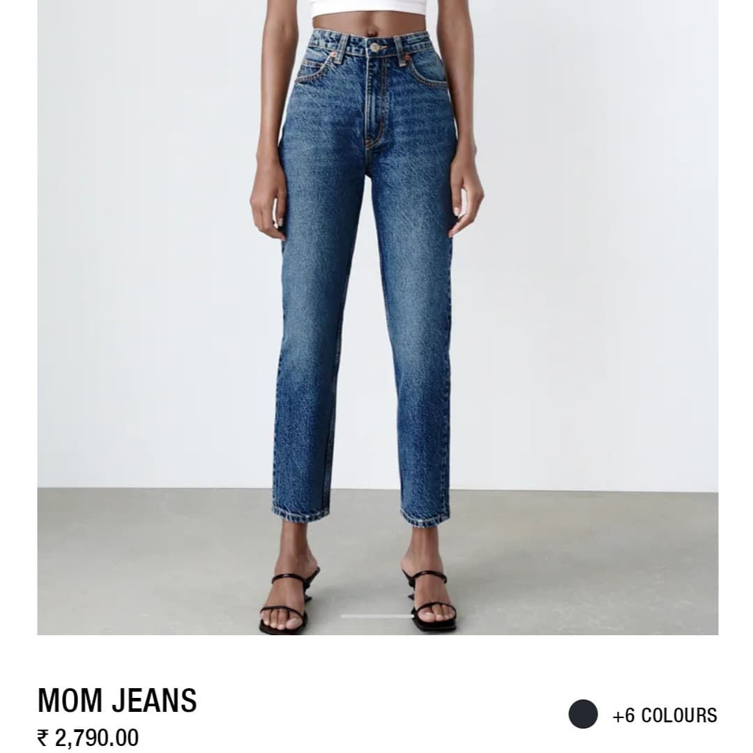 ZARA HIGH WAIST MOMFIT JEANS 👖 