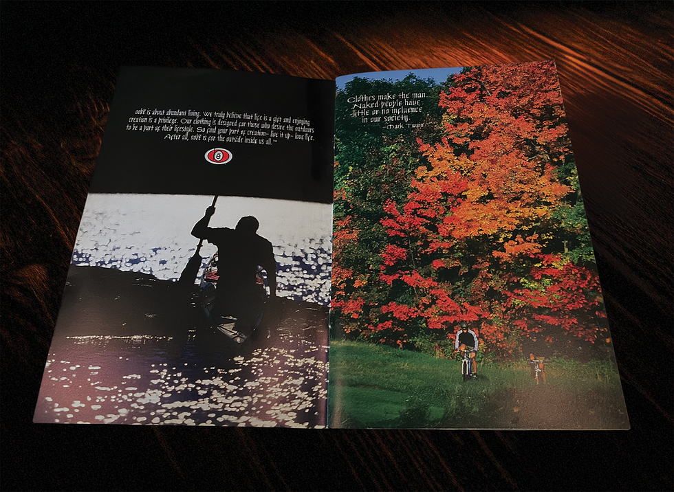 OOBE seasonal catalog showcasing Rob McAbee's creative direction, editorial design and brand photography.