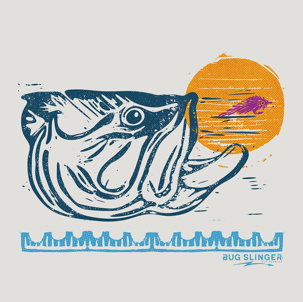 Bug Slinger fly fishing apparel and graphic design inspired by art, music and surf culture.