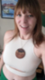 wood and resin necklace