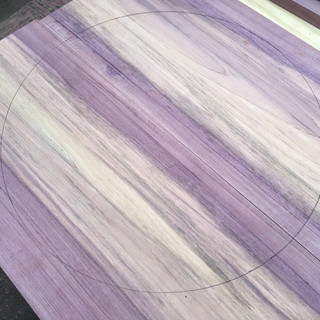 purple heart wood circles