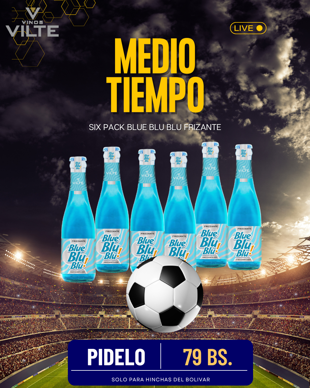 Six Pack Blue Blu Blu - Medio Tiempo
