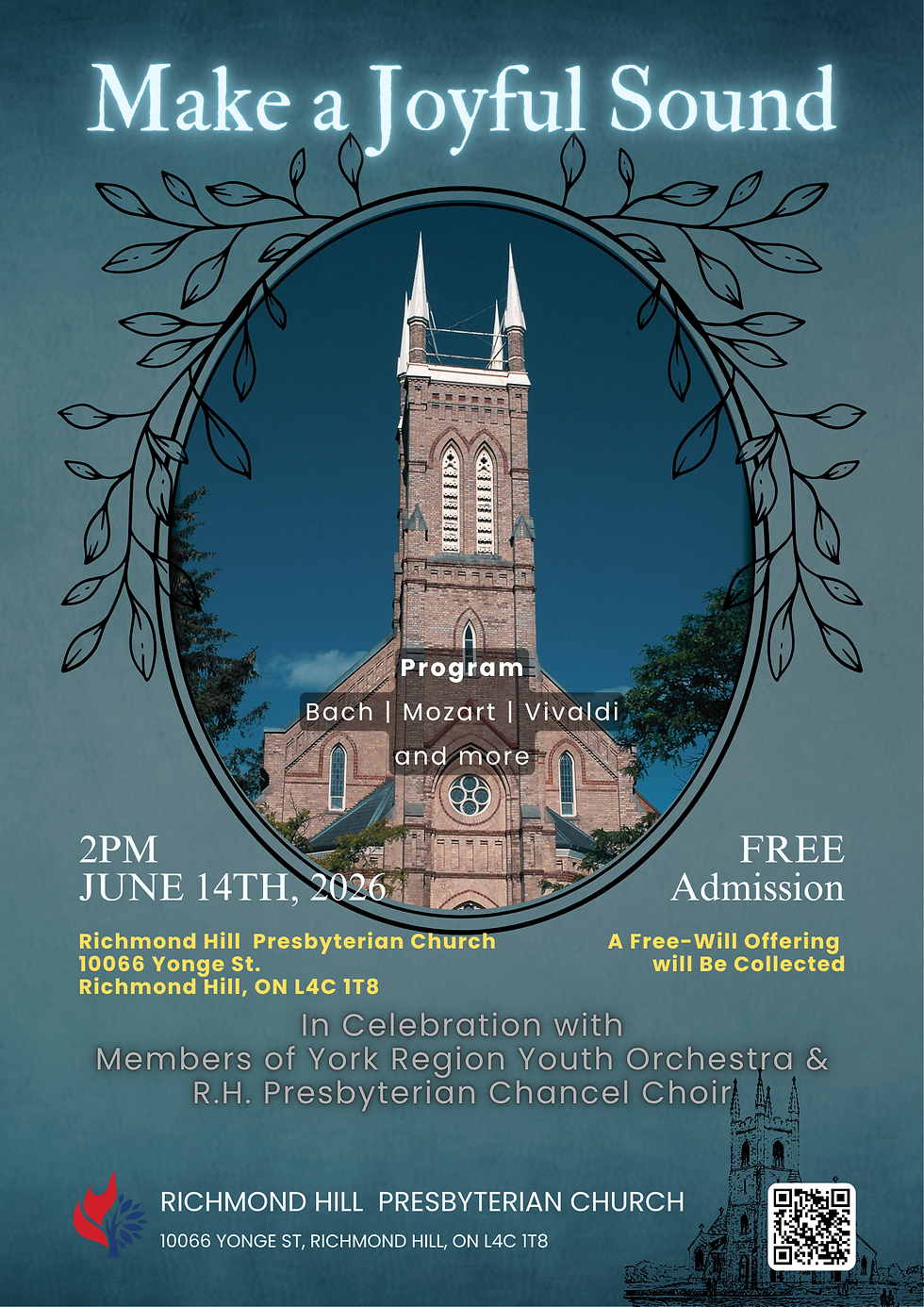 YRYO String Quartet Invited to Perform with Richmond Hill Presbyterian Chancel Choir