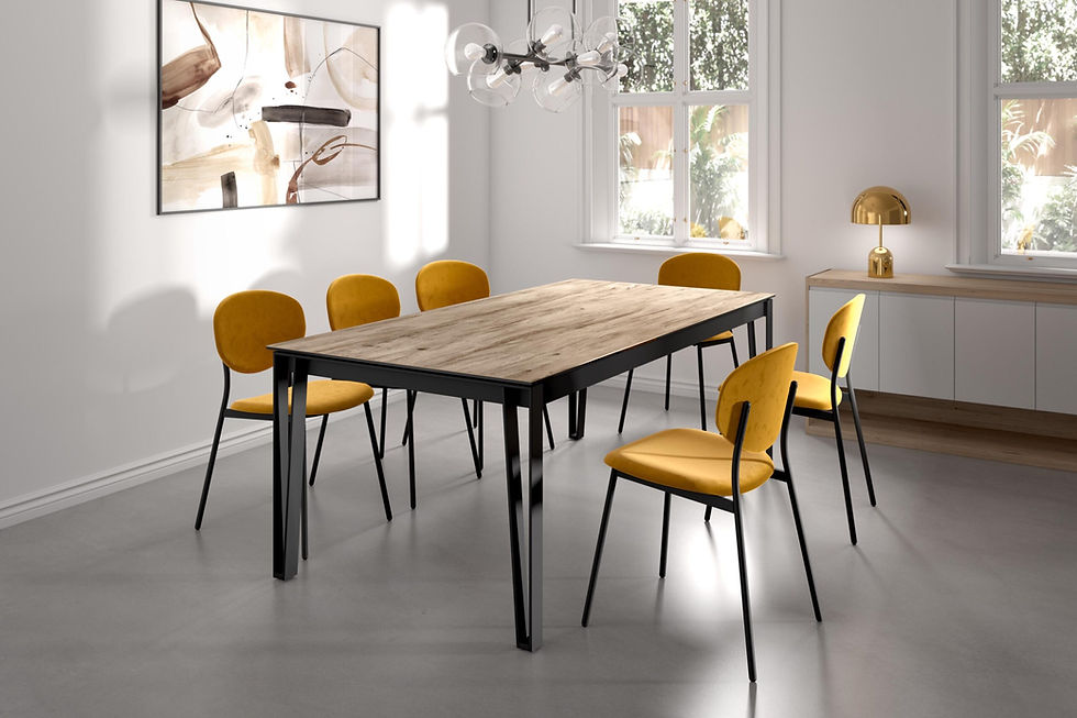 Miniature : Table céramque fixe ou allonge