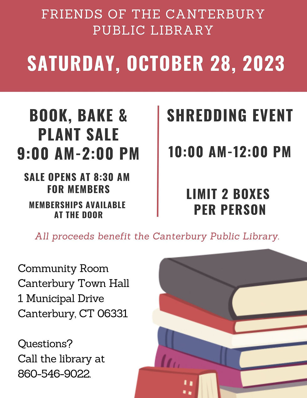 Friends of the Library Book, Bake & Plant Sale