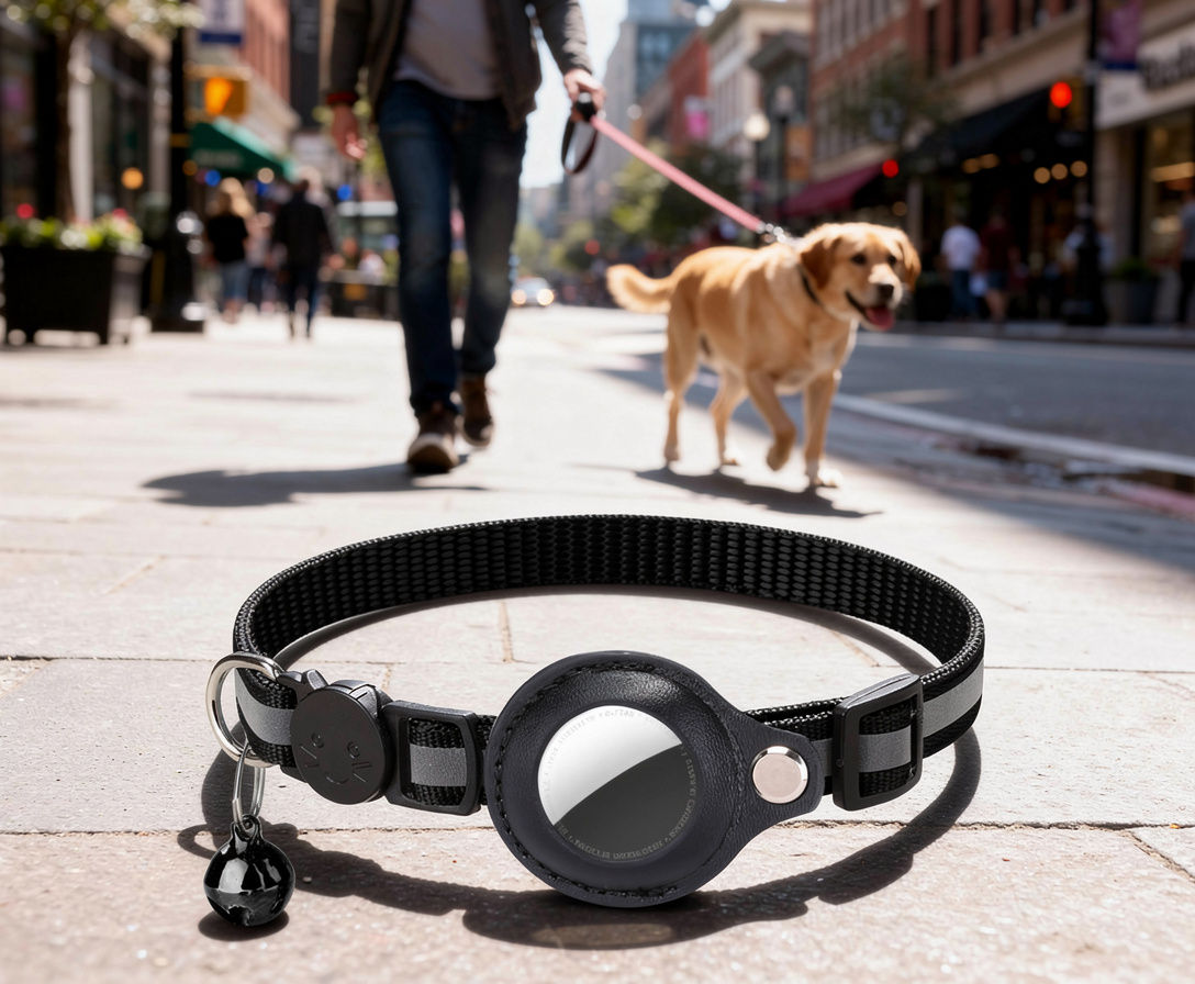 GentlePaws™ Airtag Reflective Pet Collar