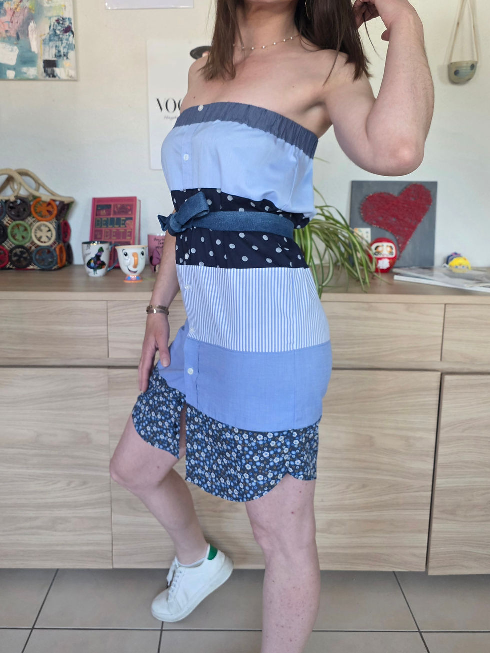 Miniature : Jupe / Robe “Sofya Twist”  bleu  T: 34-36