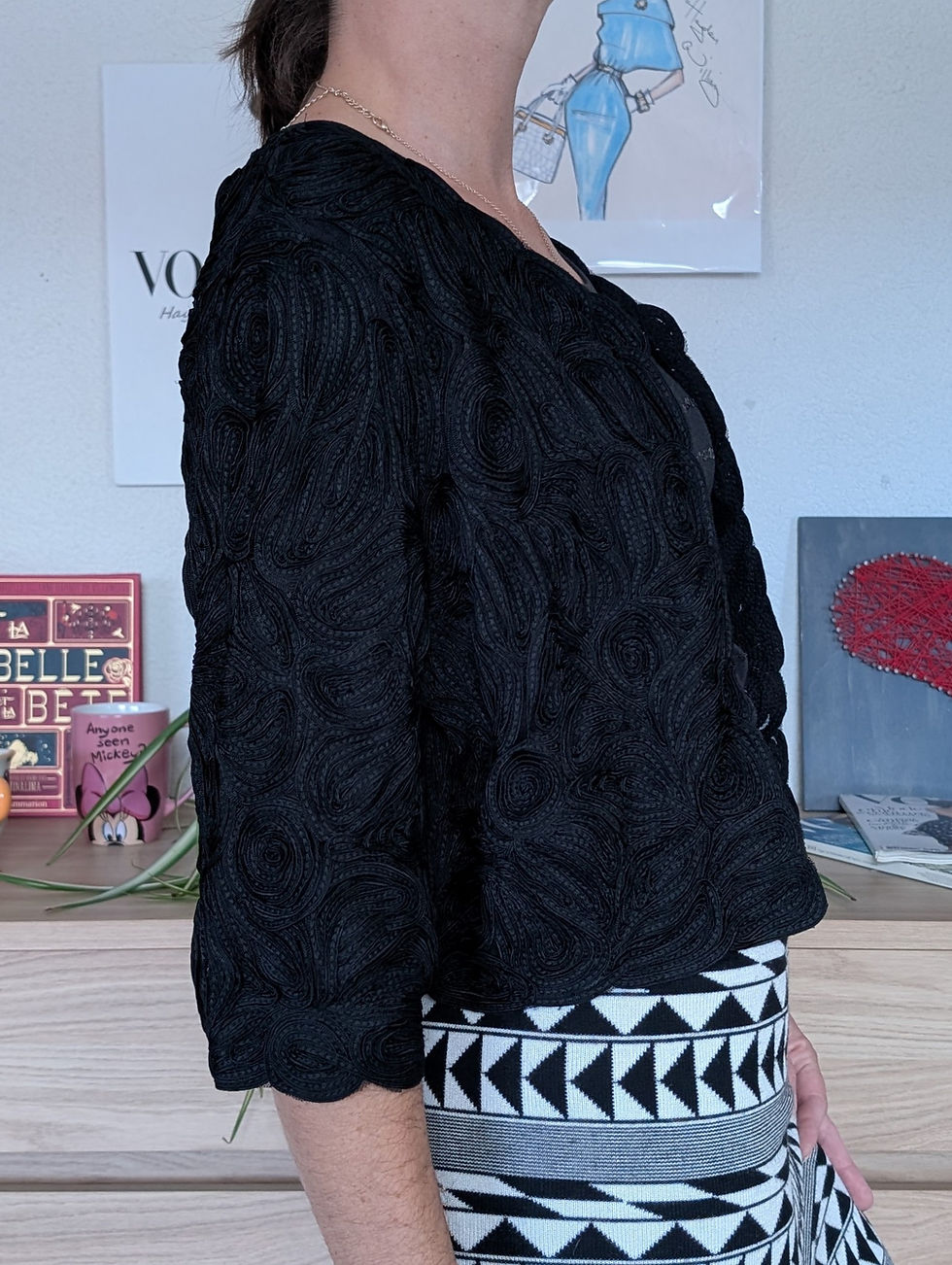 Miniature : Veste boléro brodé vintage Phase Eight T:38 
