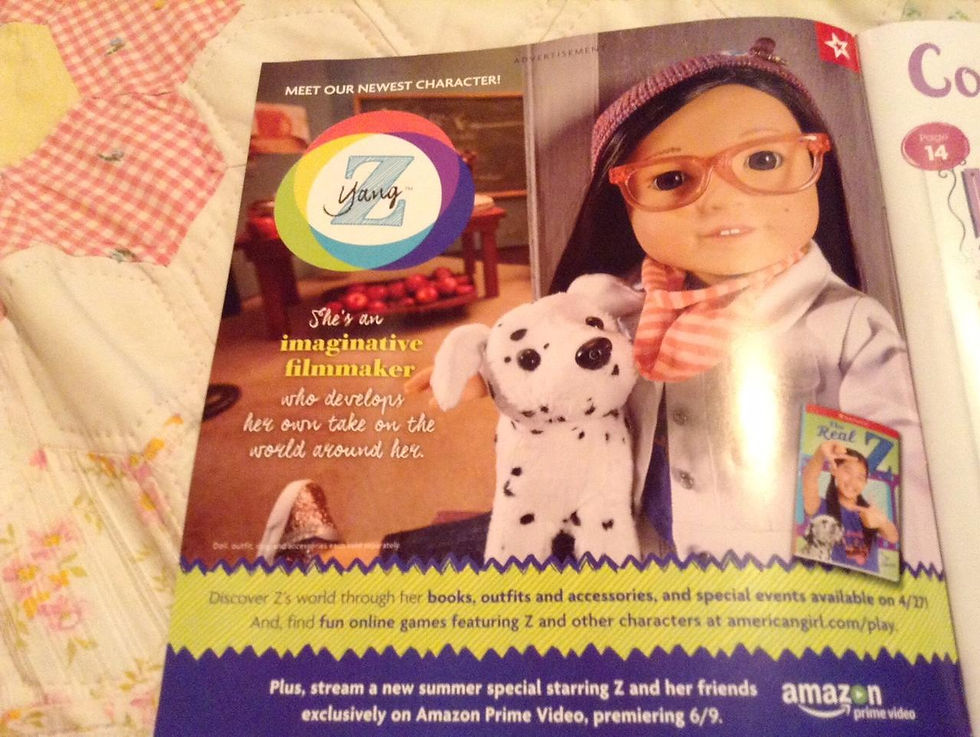 Z American Girl Doll Magazine!z yang, z american girl, z american gir