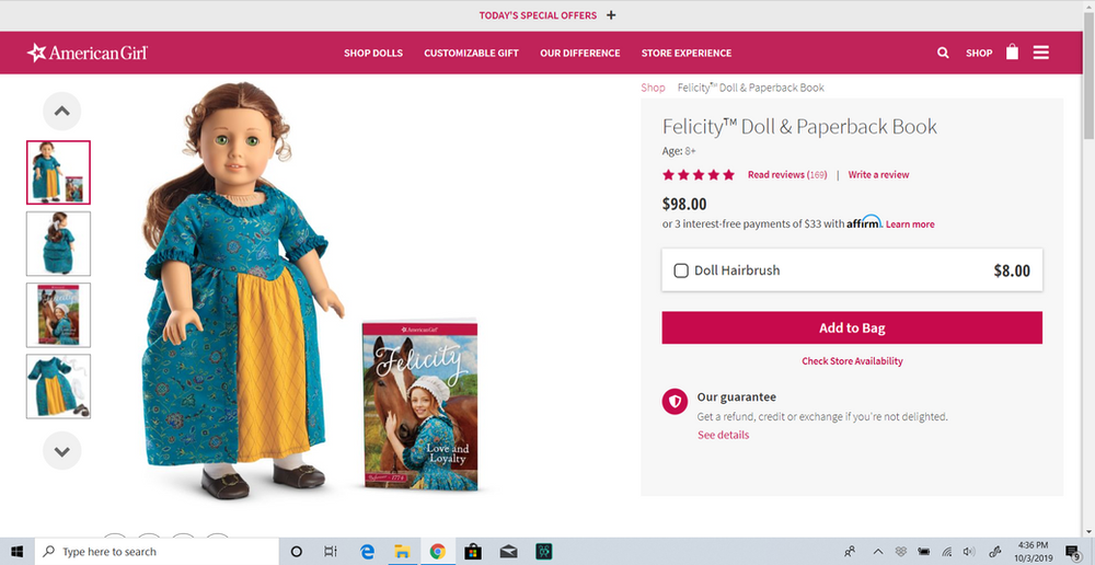 american girl website
