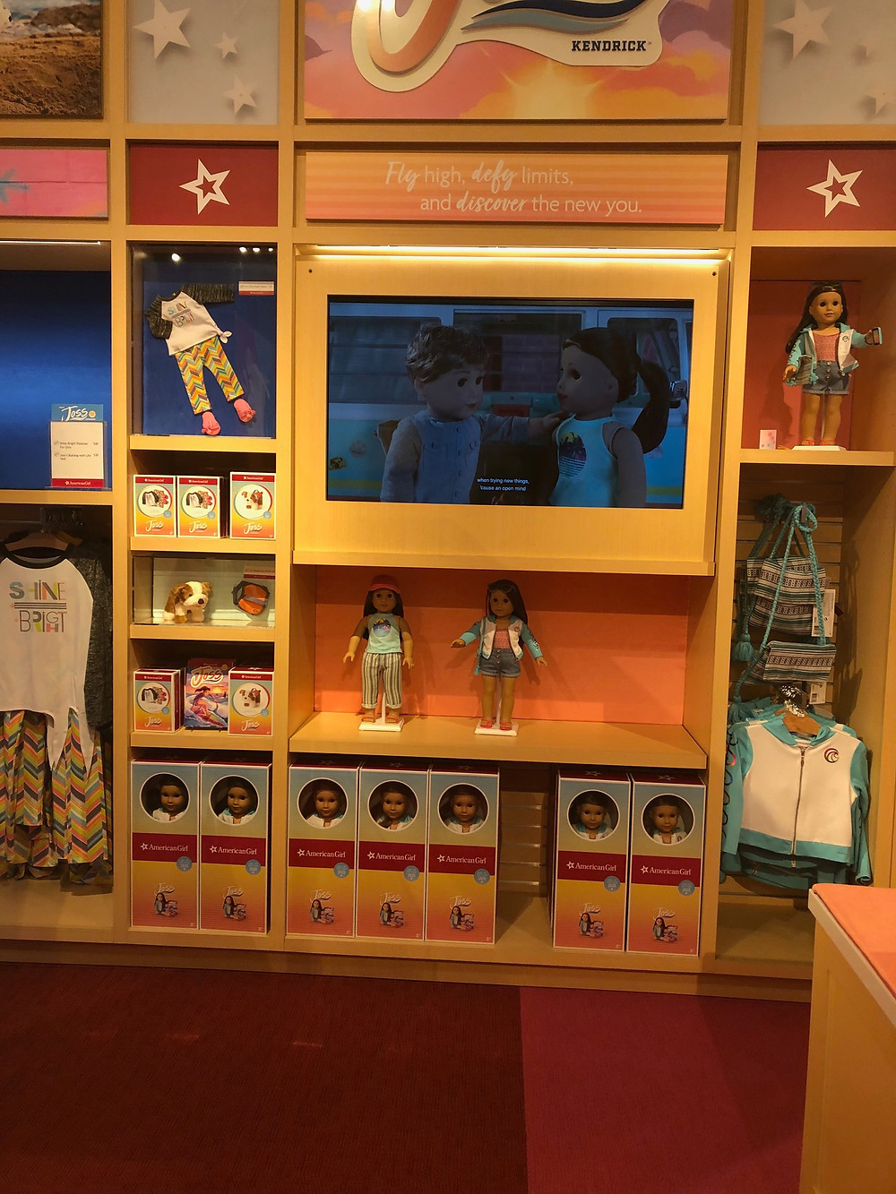 Joss Kendrick Displays at American Girl Store