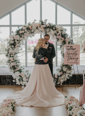 painted wedding jacket