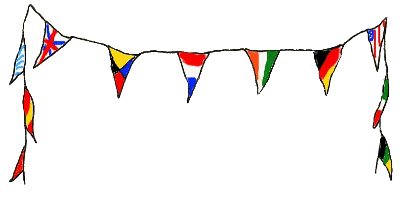 A string of flags