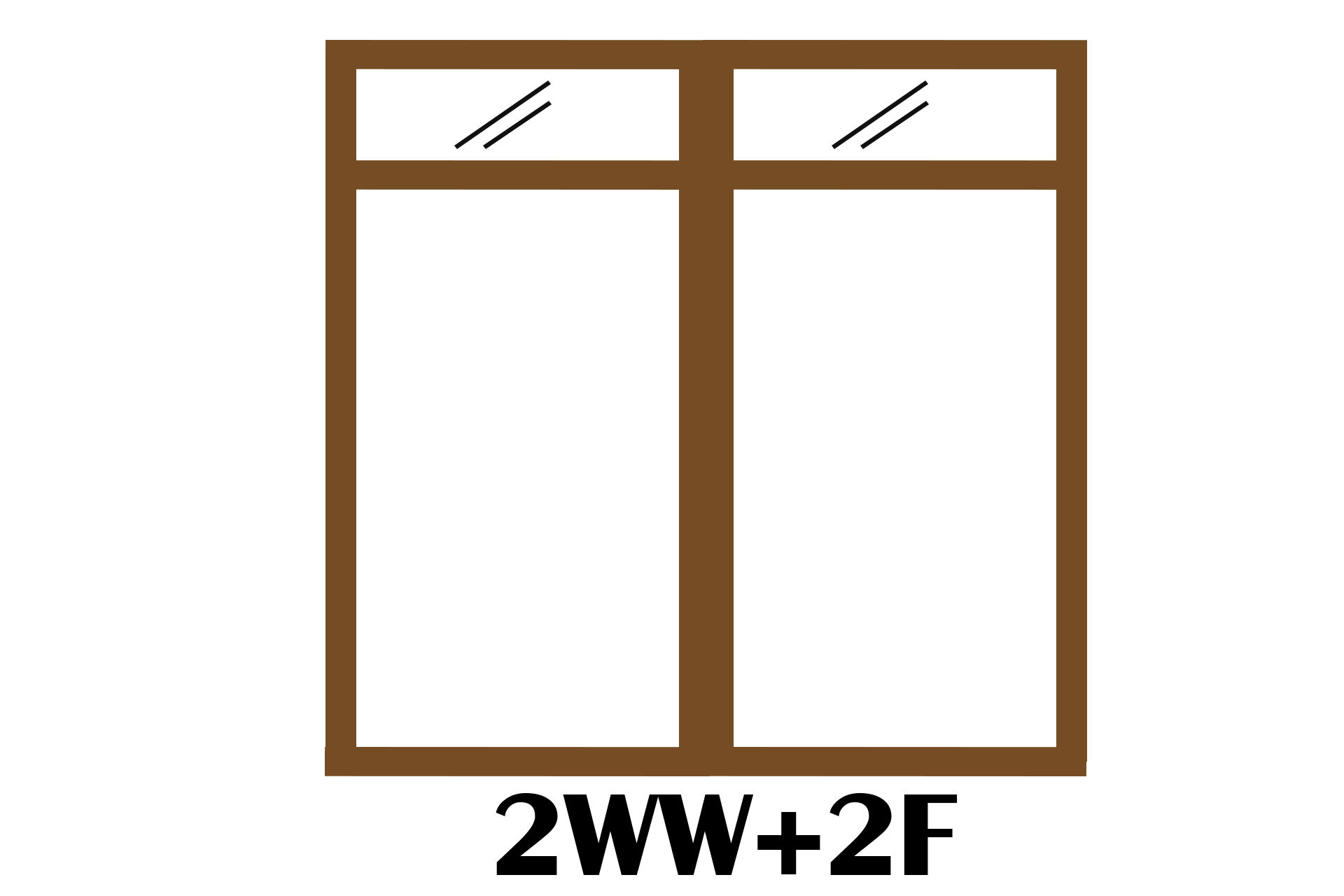 วงกบหน้าต่าง 2WW+2F