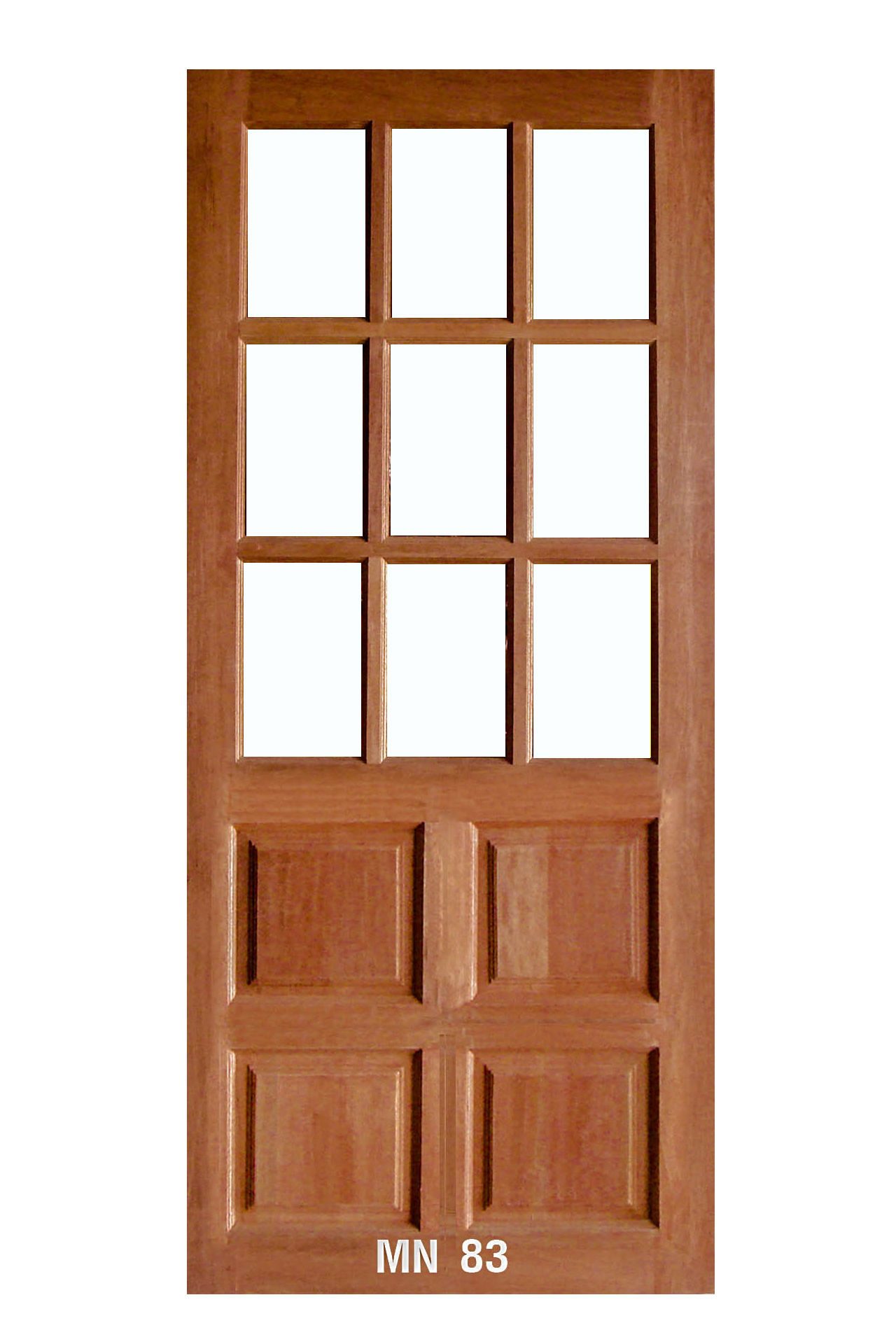 ประตูไม้เนื้อแข็ง MN83