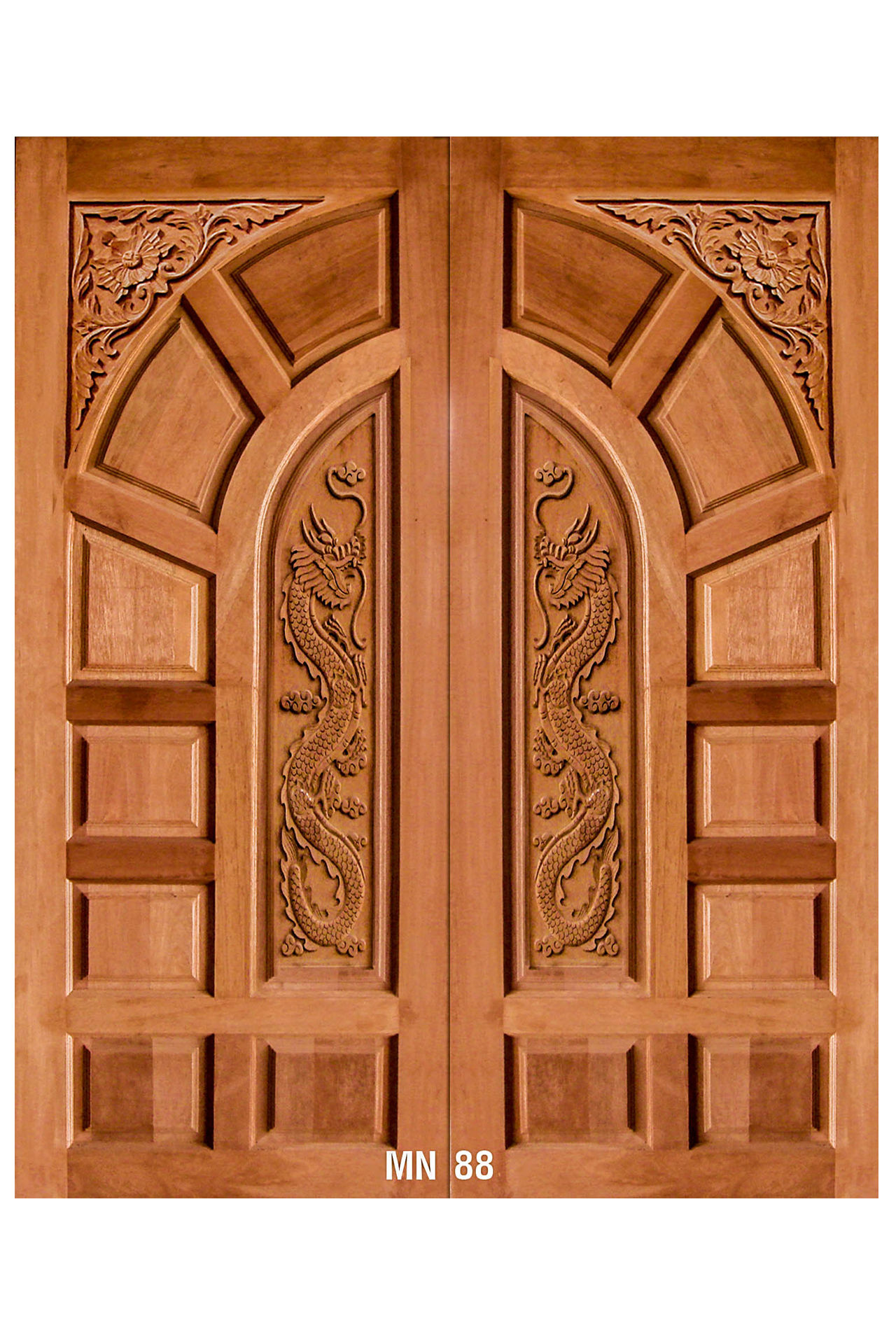 ประตูไม้เนื้อแข็ง MN88