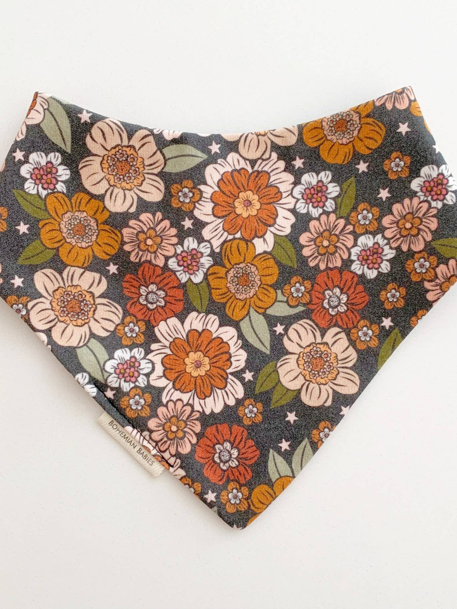 Organic Flower Bandana Bibs
