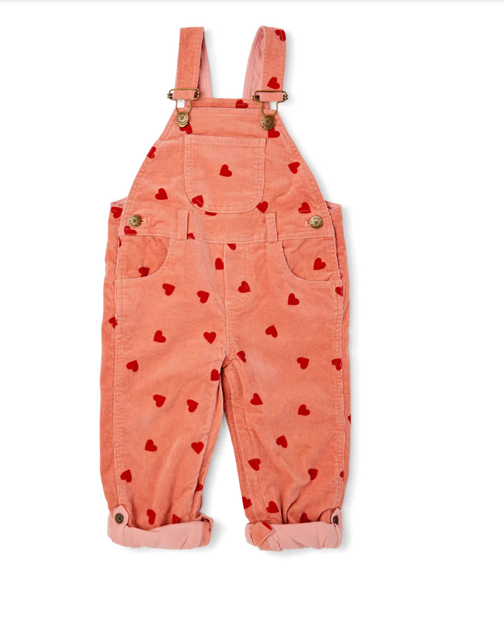 Heart Print Cord Jumper