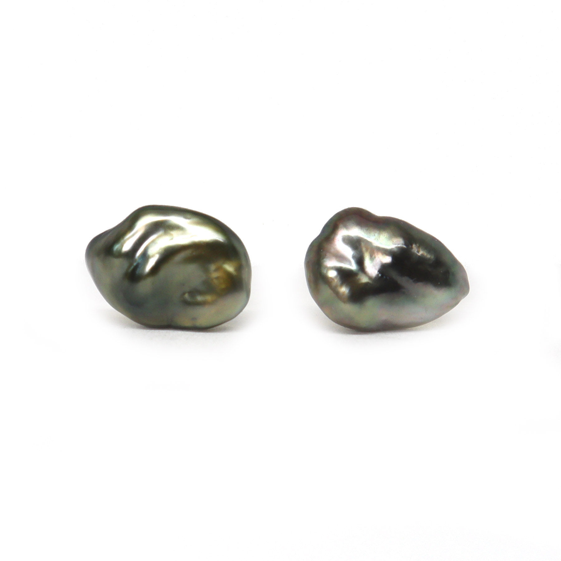 South Sea Tahitian Keshi Pearl Studs