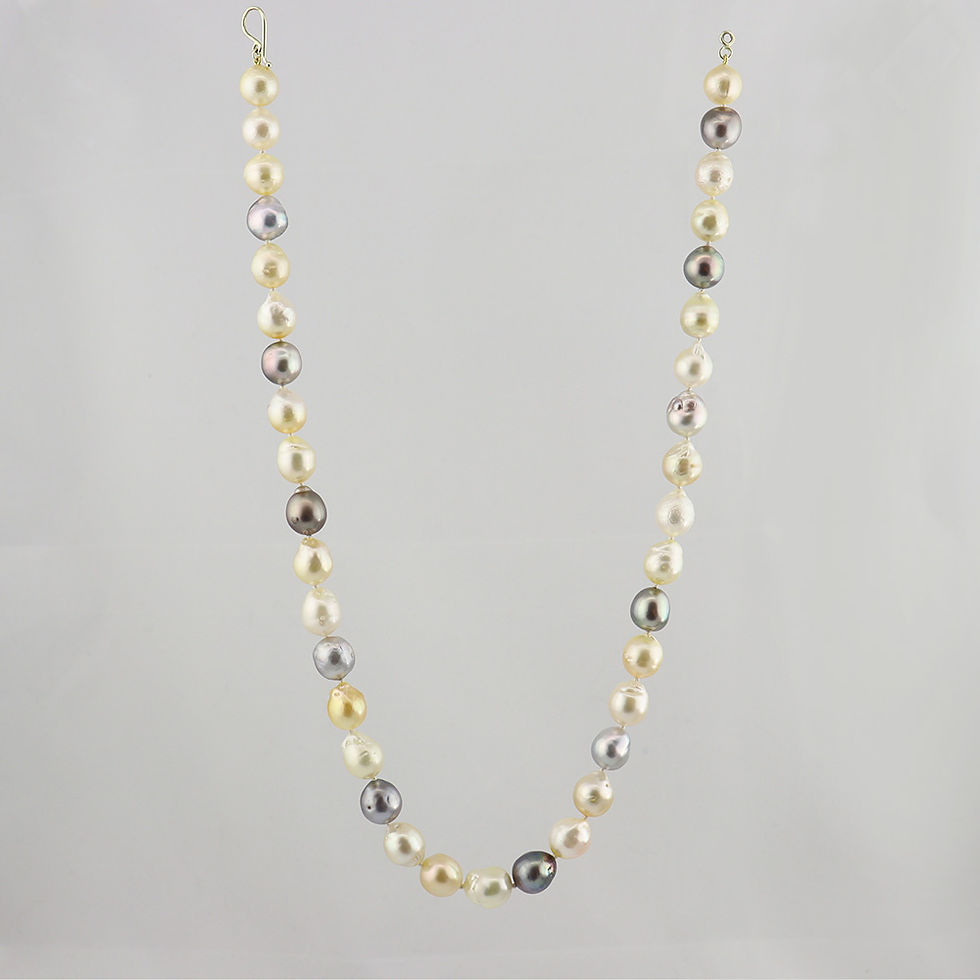Thumbnail: South Sea Baroque Pearl Multi Color Necklace