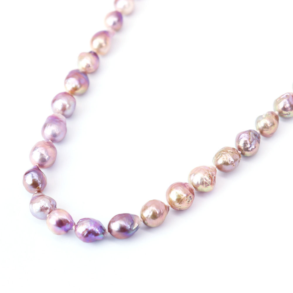 Freshwater Baroque Pearl Natural Color Ombre Necklace