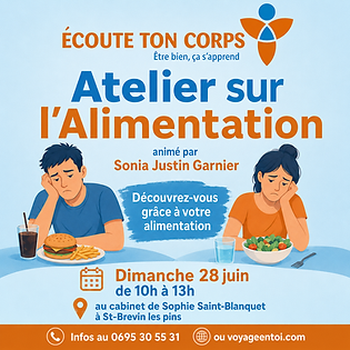 Atelier sur l’Alimentation à St-Brevin-les-Pins | Écoute Ton Corps