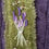 Thumbnail: Hand embroidered lavender bracelet 