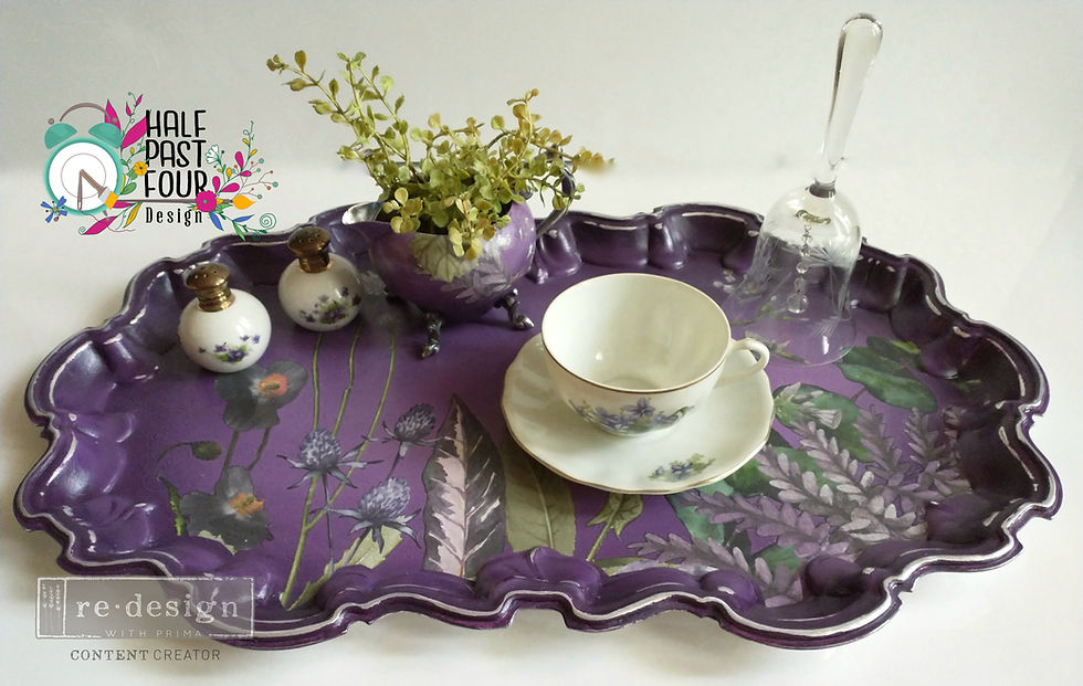 Thumbnail: Breakfast in bed Tea Tray and Creamer