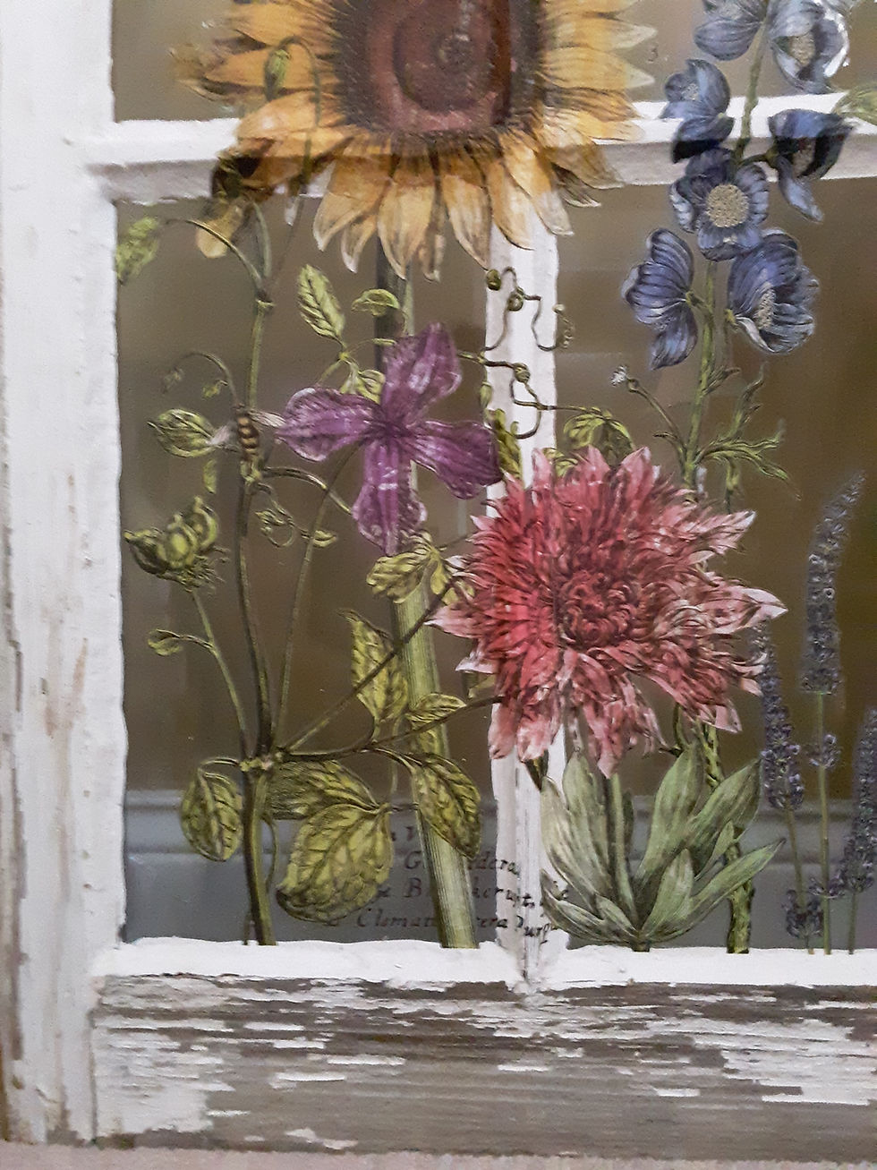 Thumbnail: Antique Window with floral design