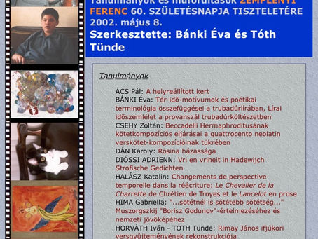 Mi történik a versben? — Zemplényi ferenc emlékére